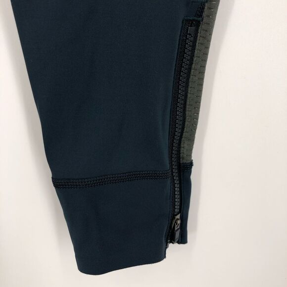Athleta Allyson Felix Legend Mesh 7/8 Tight Womens XXS Blue Gray Zipper Ankle - Picture 8 of 16